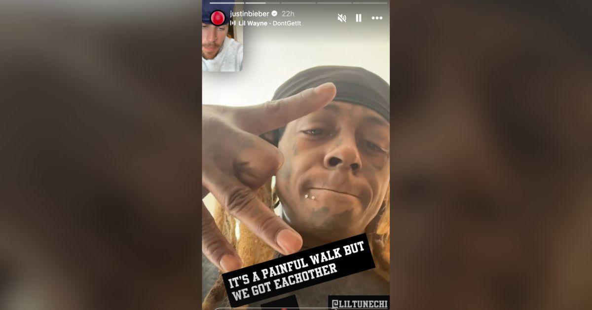 justin bieber looks high facetiming lil wayne drug use allegations photos