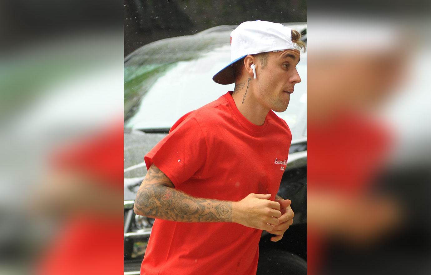 justin bieber running