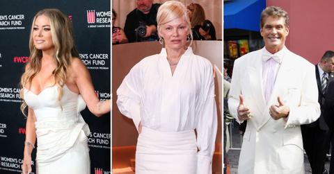 Photo of Carmen Electra, Pamela Anderson and David Hasselhoff.