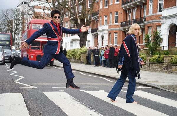 ben stiller owen wilson zoolander 2 beatles abbey road cover