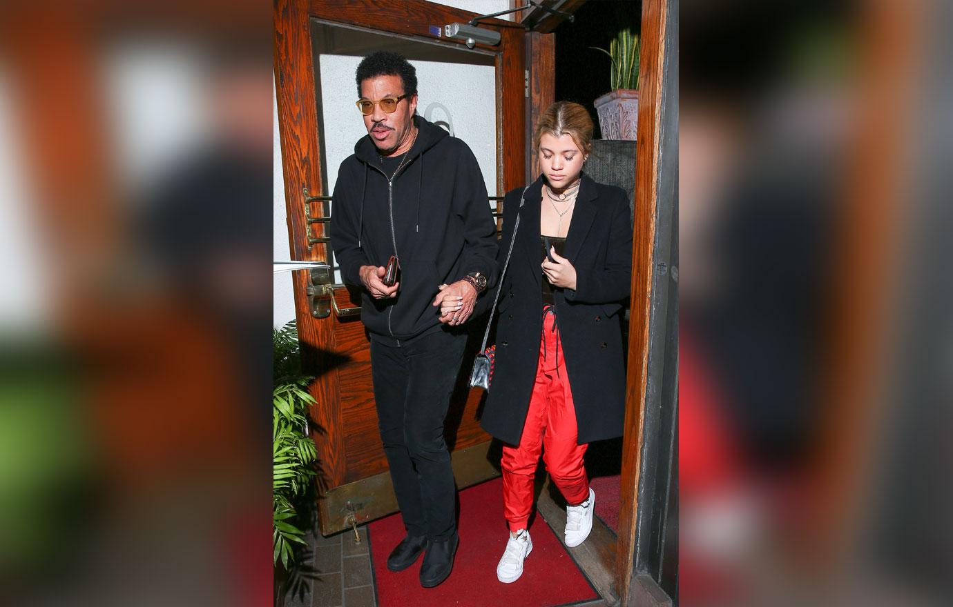 Lionel Richie treats daughter Sofia to dinner at Madeo