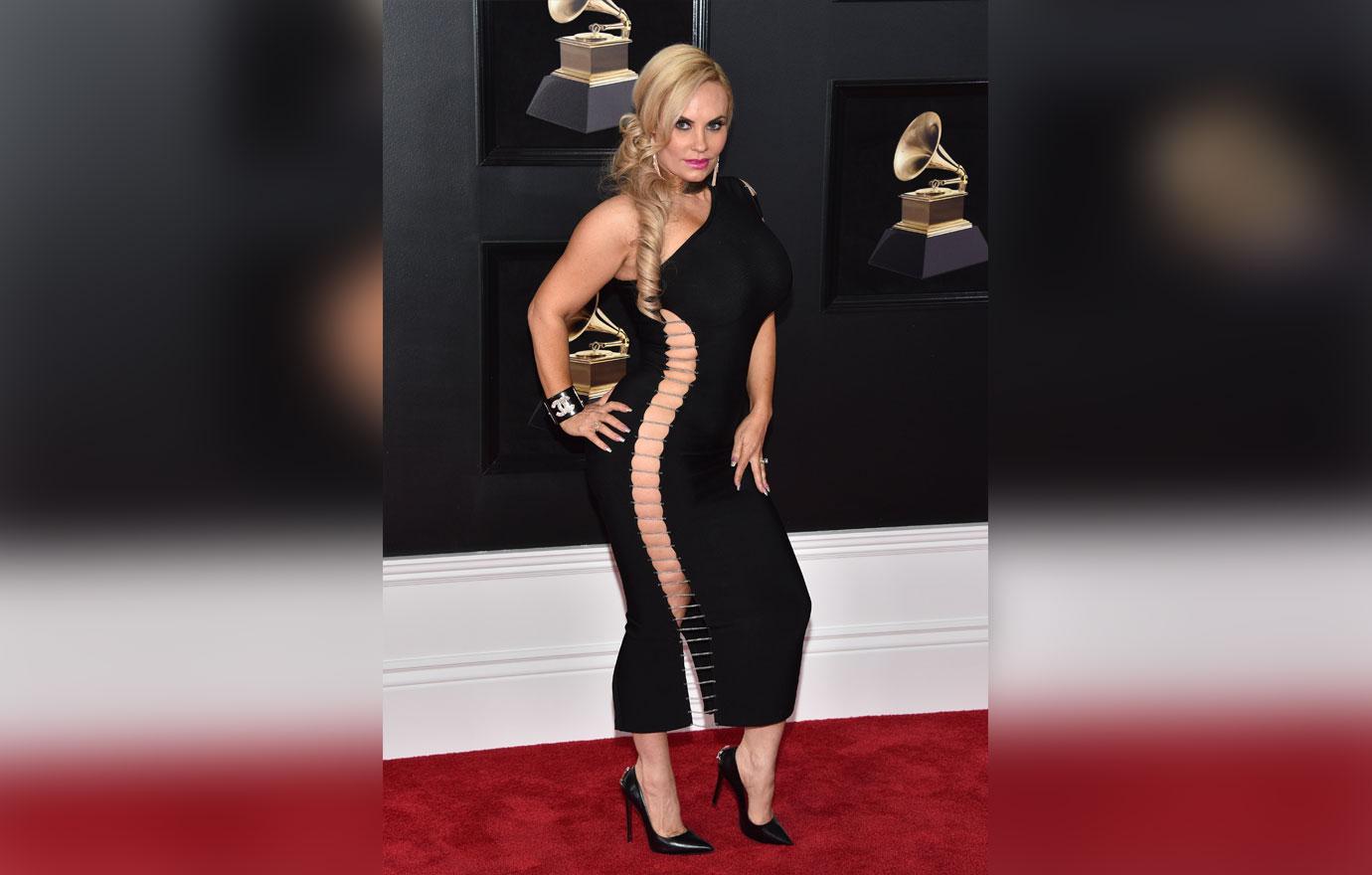 coco austin grammy awards black dress