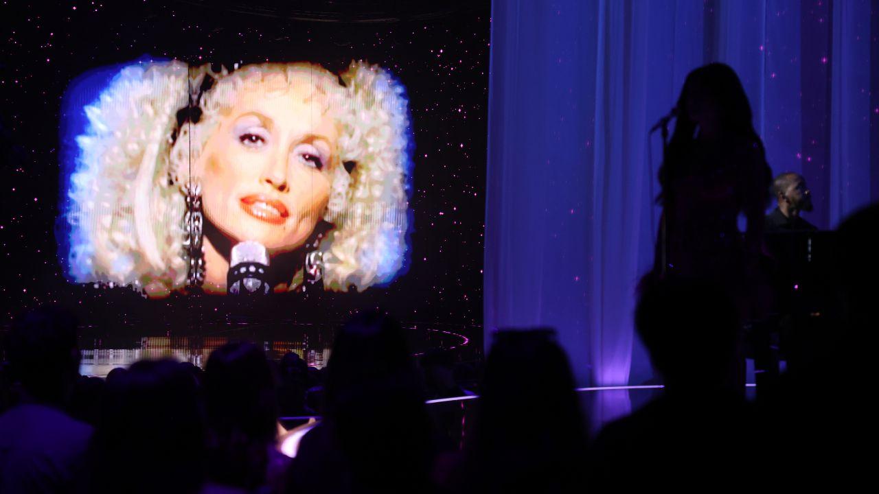 Photo of Dolly Parton passed away last month.