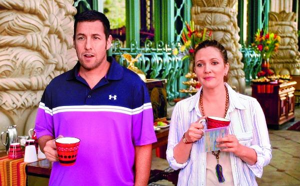 Adam Sandler and Drew Barrymore in Blended