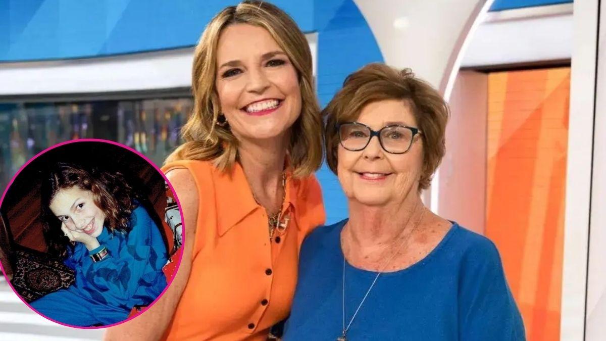 composite image of polly klass ans savannah guthrie with mom nancy guthrie