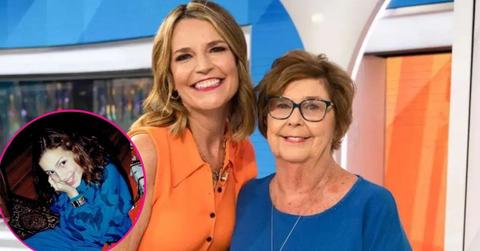 composite image of polly klass ans savannah guthrie with mom nancy guthrie