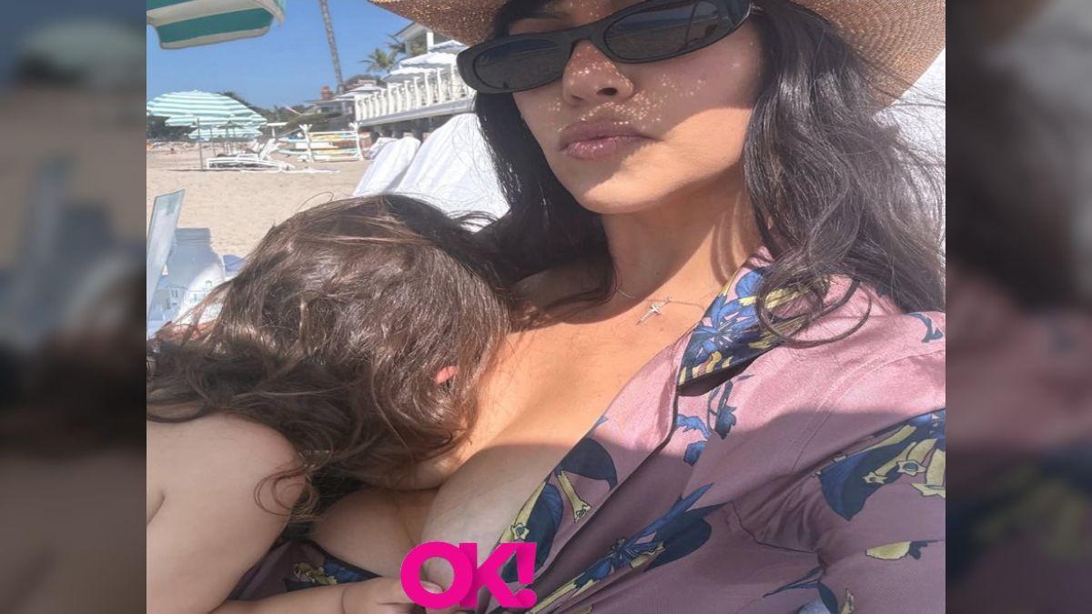 Photo of Fans were quick to point out Kourtney Kardashian's nip-slip in the comments section.