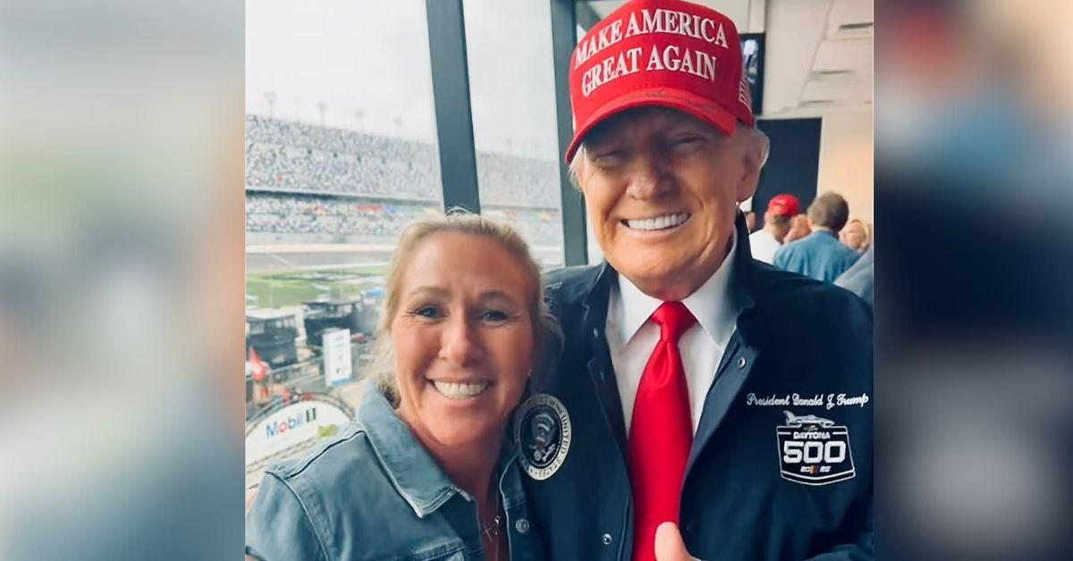 image of Marjorie Taylor Greene is no longer friends with Donald Trump. 