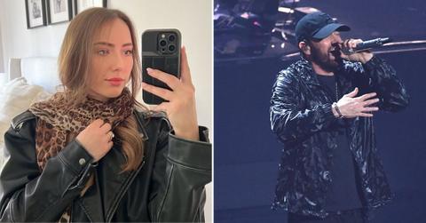 Composite photo of Hailie Jade McClintock and Eminem