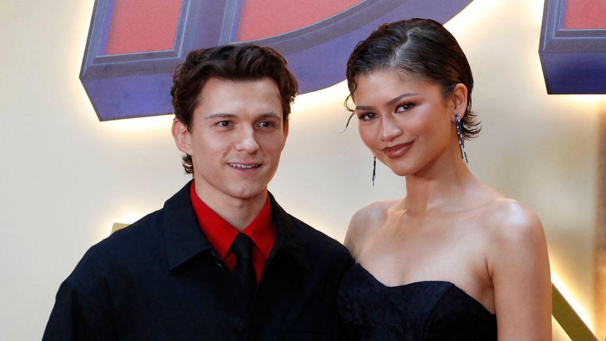 Photo of Tom Holland and Zendaya.