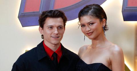 Photo of Tom Holland and Zendaya.