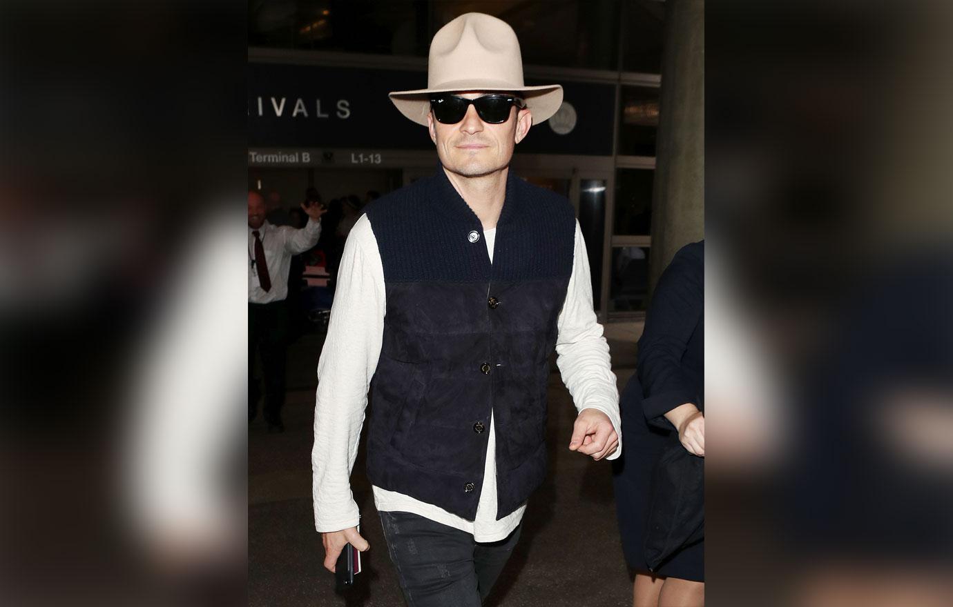 Orlando Bloom arrives at LAX