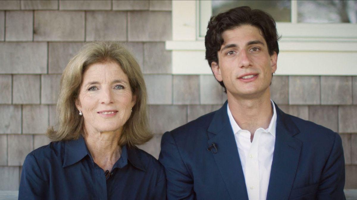 Photo of Caroline Kennedy and Jack 