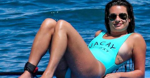 Lea michele paddleboarding hawaii feature