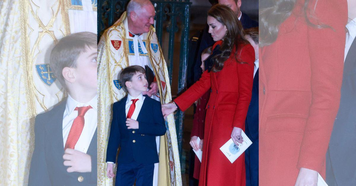 prince louis left message kate middleton parents royal christmas concert