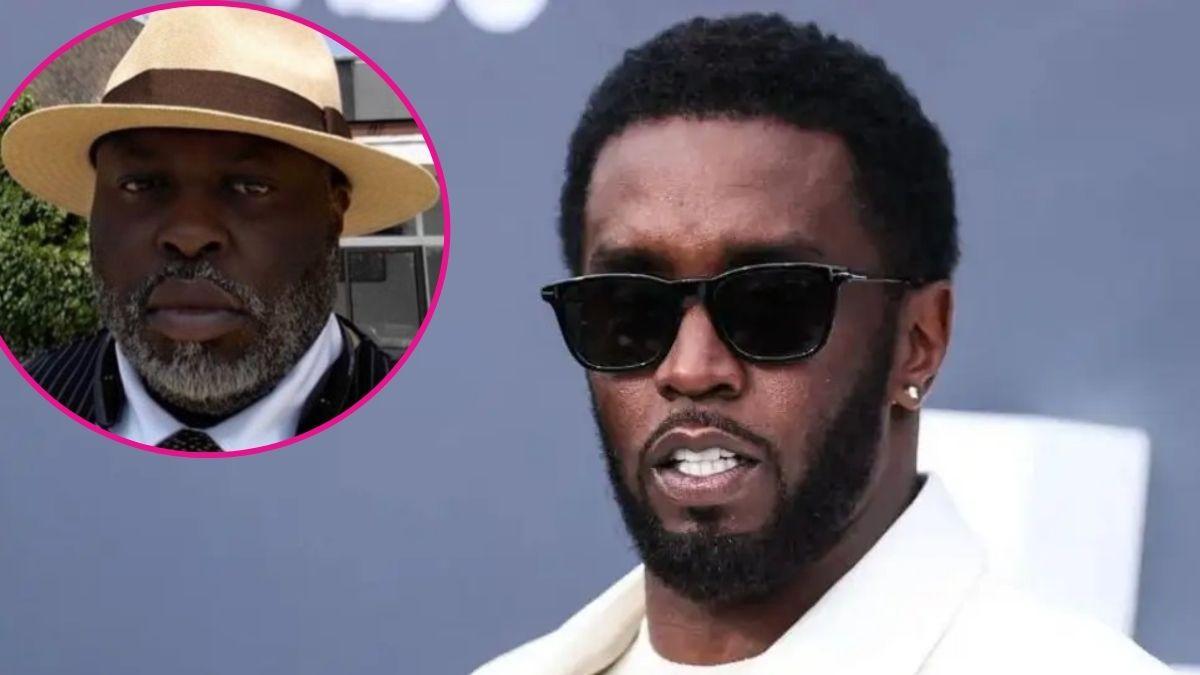 composite photo of sean 'diddy' combs and Courtney Burgess