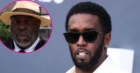 composite photo of sean 'diddy' combs and Courtney Burgess