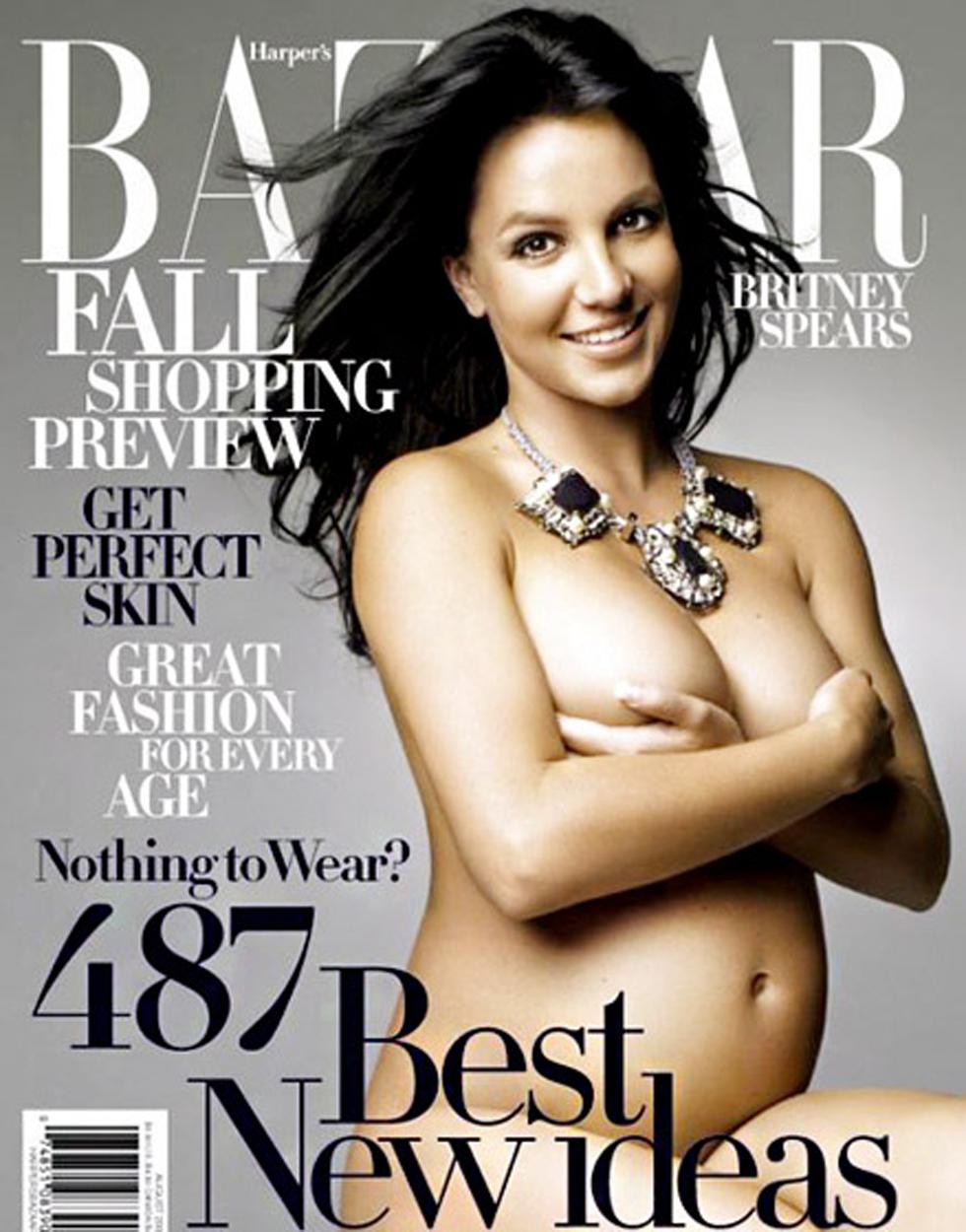 Britney spears pregnant naked harpers bazaar