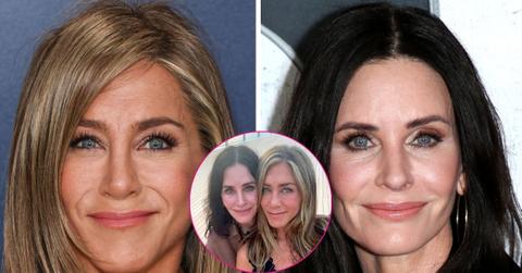 jennifer aniston courteney cox cute selfie