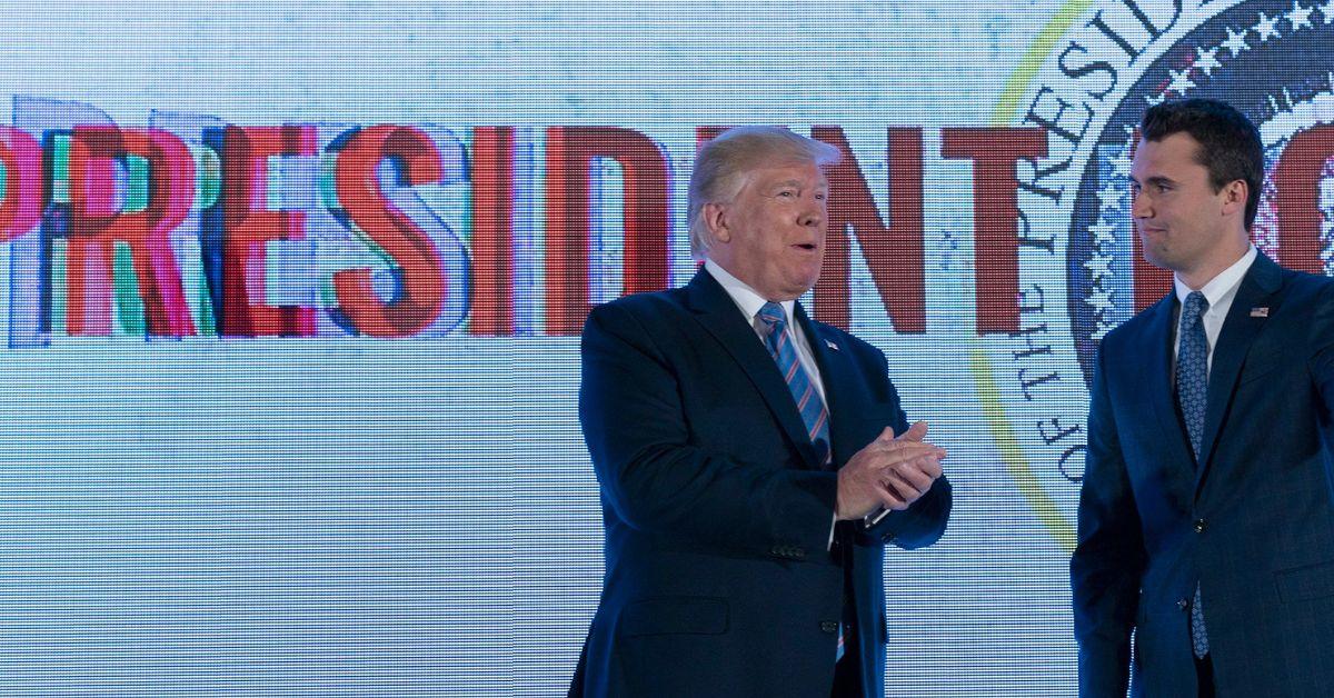 Photo of Donald Trump and Charlie Kirk