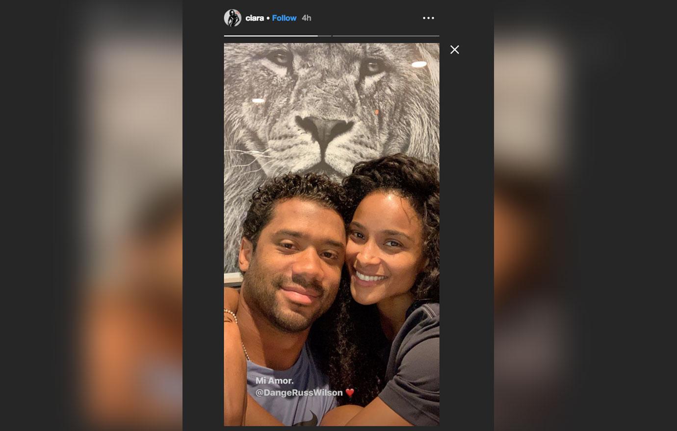 Ciara Gets Super Cuddly With Husband Russell Wilson In Cute New Photo