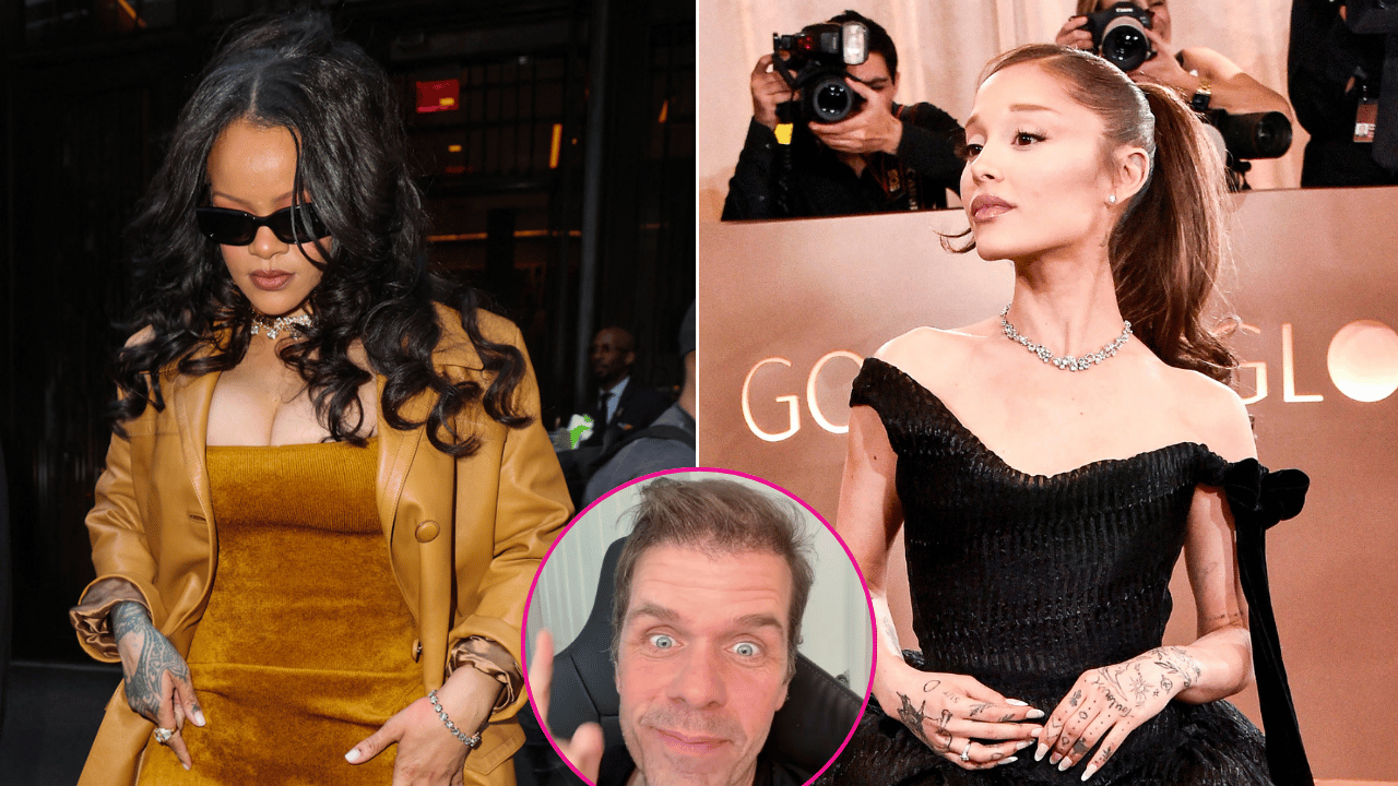 Rihanna; Perez Hilton ; Ariana Grande 