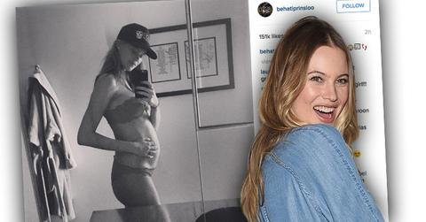 Behati prinsloo pregnant bikini selfie HERO