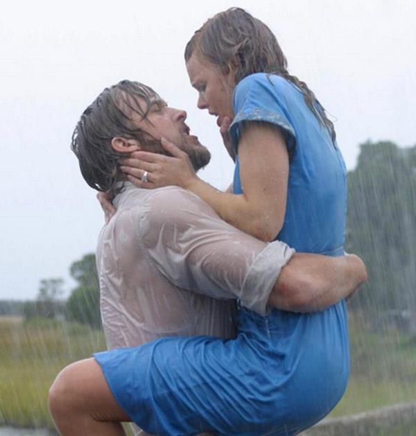 The notebook rain kiss