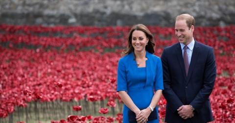 Prince William and Kate Middleton at the Tower of London's Ceramic Poppy Field