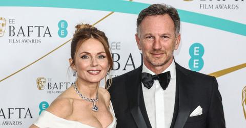 geri halliwell christian horner reportedly still contact mystery woman scandal