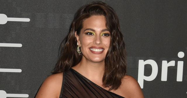 Ashley Graham on the Red Carpert Sheer Black