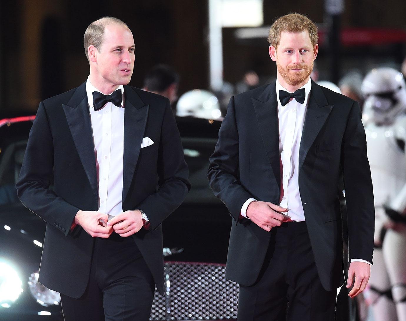 Prince William Prince Harry Star Wars Premiere