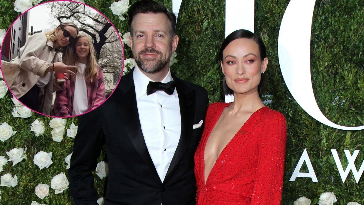 Photo of Olivia Wilde, Jason Sudeikis and their child