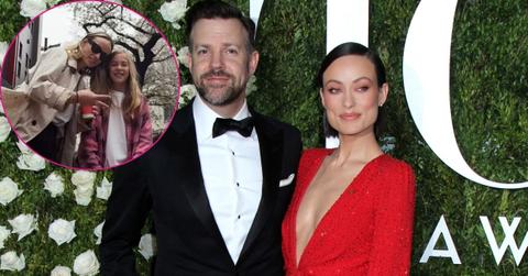 Photo of Olivia Wilde, Jason Sudeikis and their child
