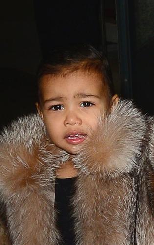 Kim Kardashian’s Daughter North West Rocks Fabulous Fur Coat In New ...