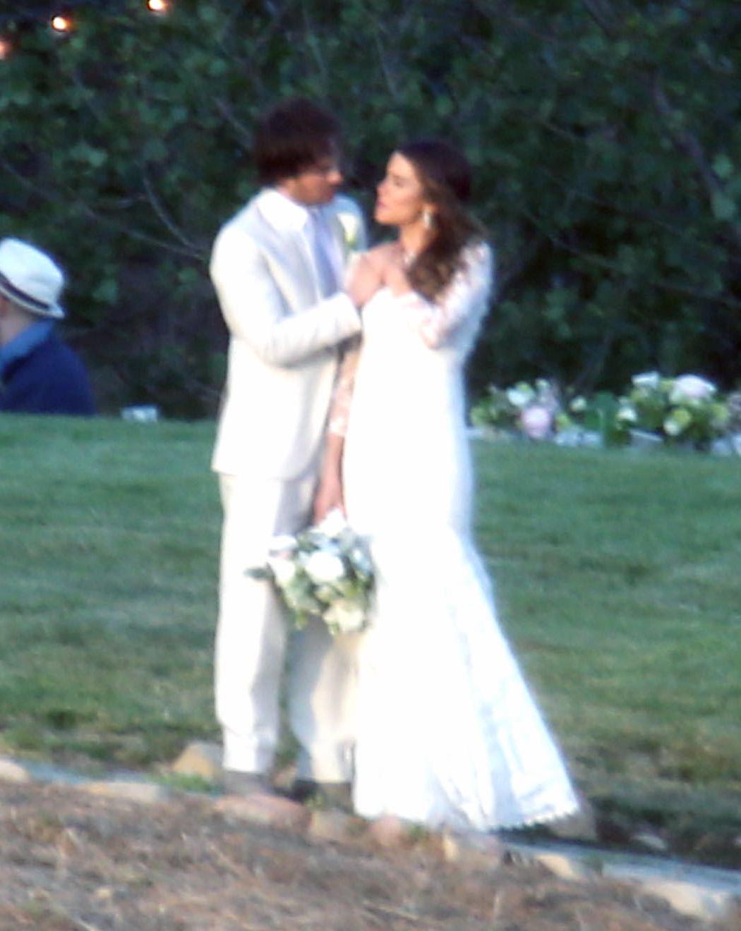 EXCLUSIVE:  **PREMIUM RATES APPLY** Nikki reed and Ian somerhalder get married at a romantic sunset ceremony in the Santa Monica mountains.