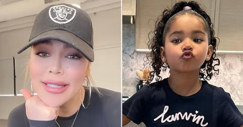 khloe kardashian shares adorable photo diva daughter true thompsonpp