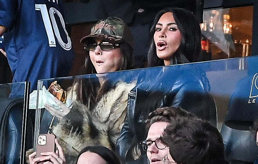 kim kardashian at psg vs rennes match