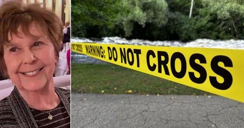 Composite photo of Nancy Guthrie and crime scene.