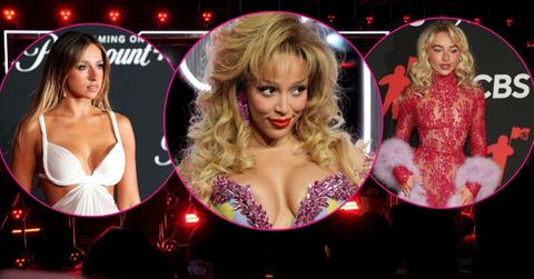 Composite photo of Tate McRae, Doja Cat and Sabrina Carpenter.