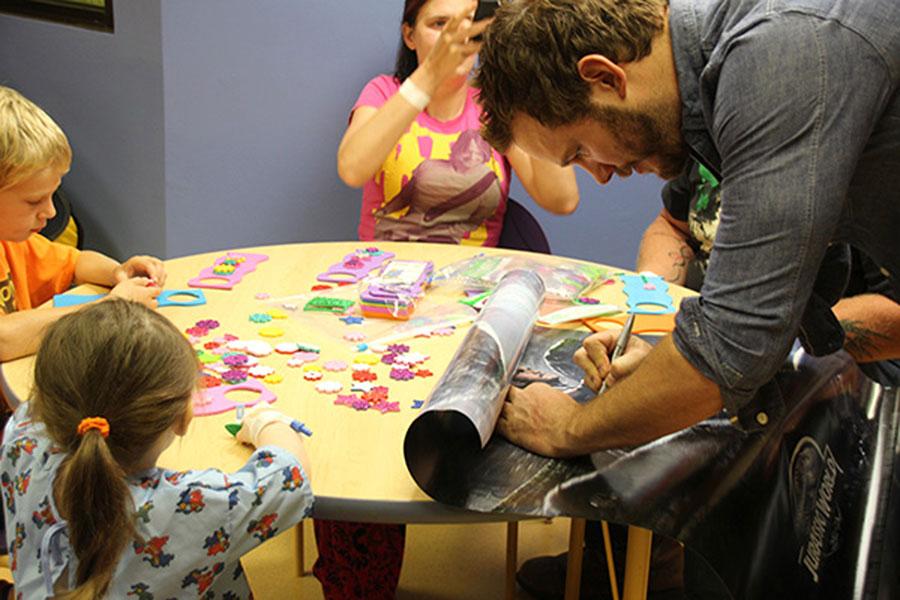 Jurassic world chris pratt .visit patients our lady of the lake childrens hospital 04