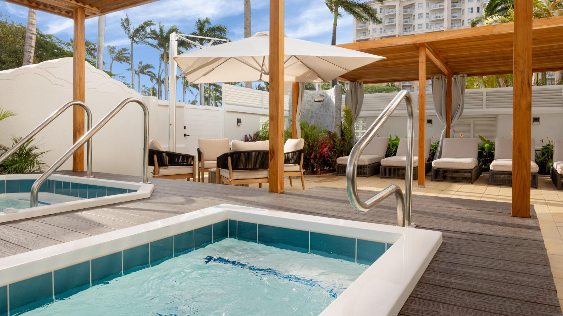 Photo of the spa at the Aruba Marriott.