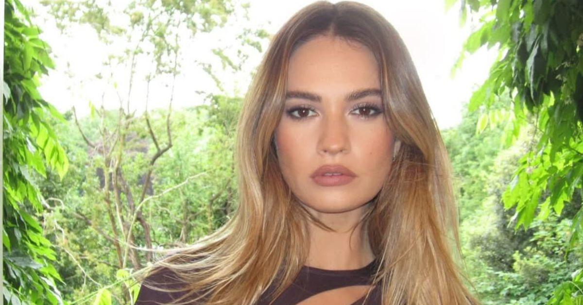 Image of Lily James is rumored to be dating Pierson Fode.