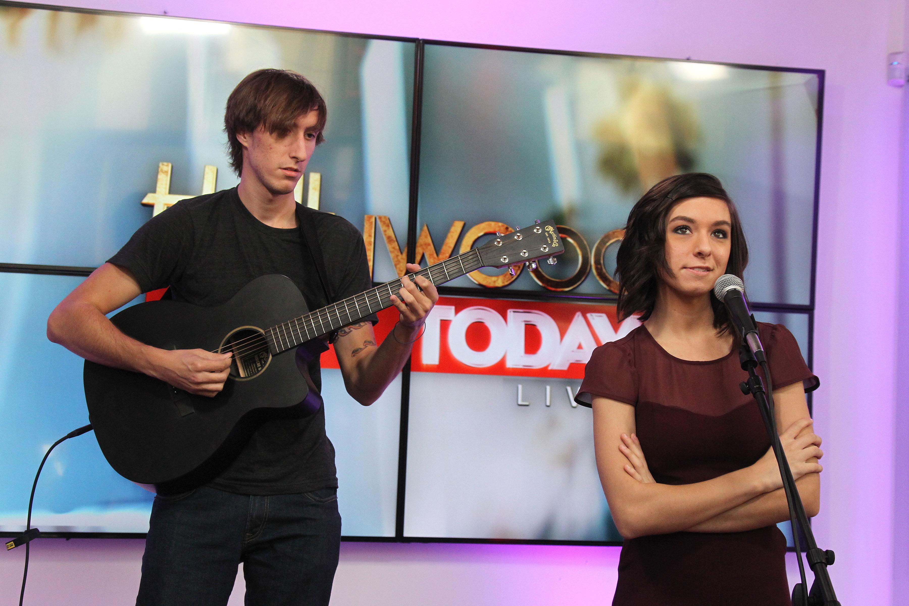 Behind the scenes with Christina Grimmie at Hollywood Today Live &#8211; Los Angeles