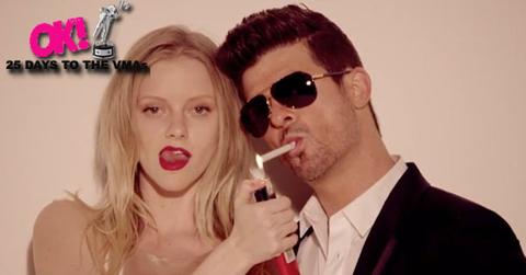 Robin thicke blurred lines video of the year