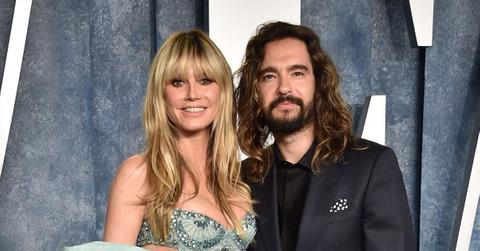 heidi klum sunbathes husband tom kaulitz st barts photos