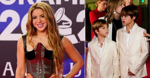 shakira sons gerard pique latin grammy awards photos