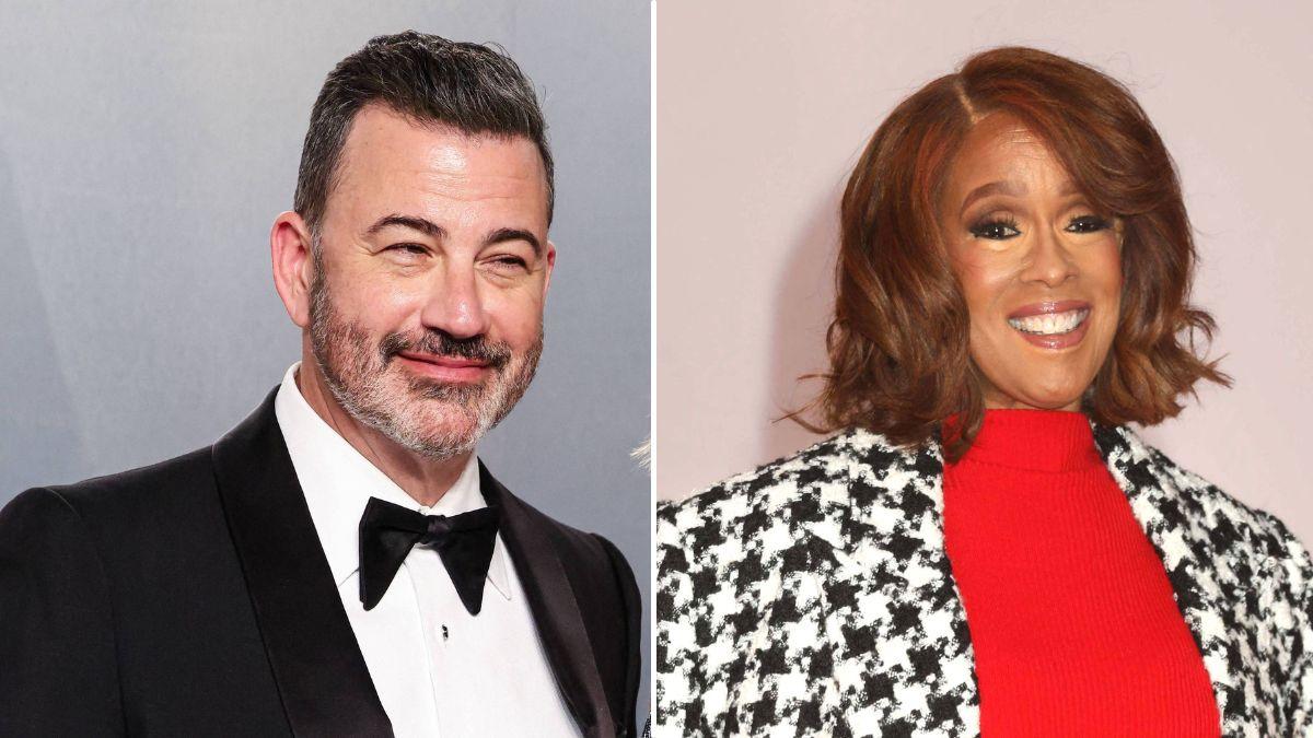 Photo of Jimmy Kimmel and Gayle King.