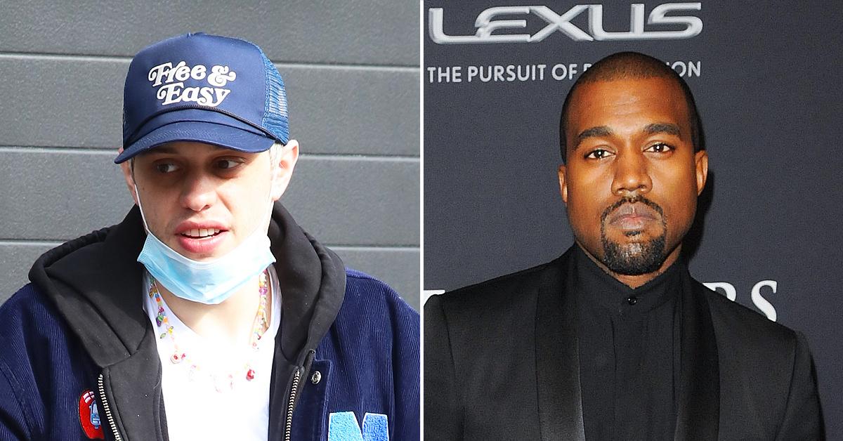 pete davidson hires extra security kanye west threatens him new track