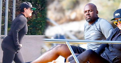 Kris jenner corey gamble swimsuit vacation pda wide
